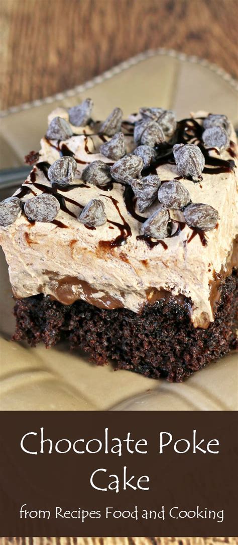Add oil, egg, vanilla and milk to the flour mixture and beat well to combine, about 30 seconds. Chocolate Poke Cake #Choctoberfest - Recipes Food and Cooking