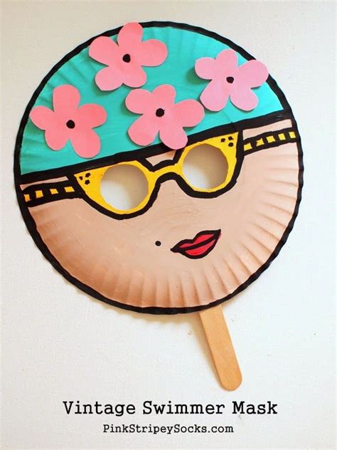 Summer Paper Plate Crafts Would Be A Good Idea For Masks Easier Than