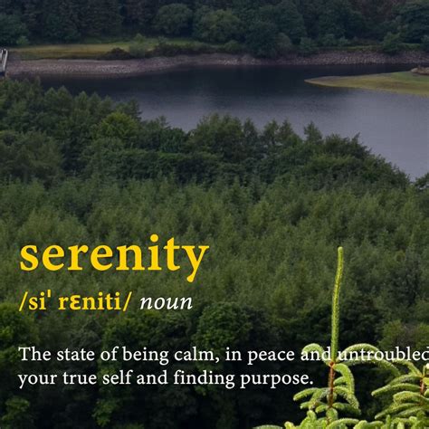 Serenity Word Definition Poster Print Typography Poster Etsy