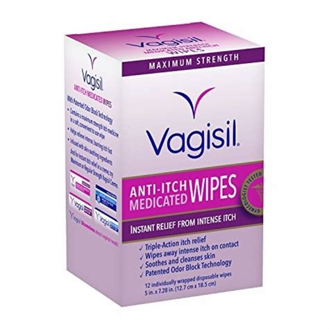 Vagisil Medicated Anti Itch Wipes Count Pack Of Packs Kroger