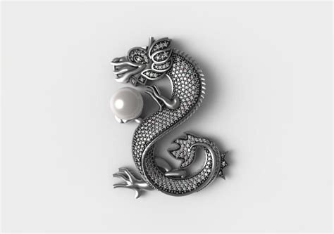 Dragon With Pearl Cgtrader