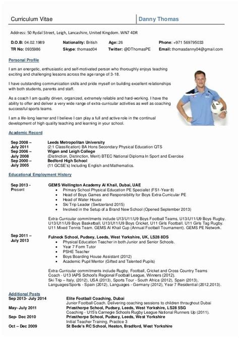 If so, this player profile form template completely fits for your needs. 25 Sports Resume for Coaching in 2020 (With images ...