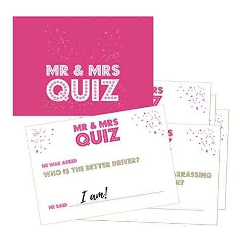 Buy Mr And Mrs Game Hen Party Question Cards Hen Party Games Classy