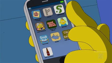 Homer Iphone Apps In The Simpsons Episode S25e21