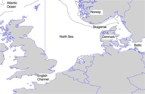 Map Of The North Sea Download Scientific Diagram