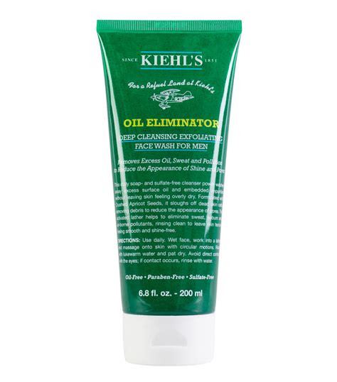 Kiehls Mens Oil Eliminator Deep Cleansing Exfoliating Face Wash