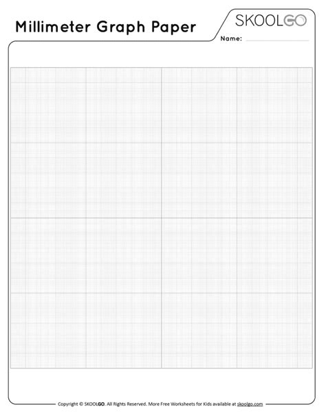 Millimeter Graph Paper Free Worksheet By Skoolgo