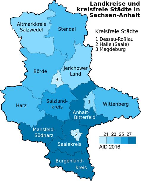Die erste wahl fand kurz nach der wiedervereinigung 1990 statt und führte zu einer koalition von. File:Saxony-Anhalt 2016 AfD.svg - Wikimedia Commons