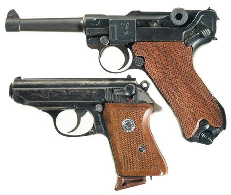 Two Semi Automatic Pistols A Mauser S42 Code Luger Pistol
