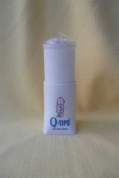 Vintage Q Tips Cotton Swab Pop Up Dispenser