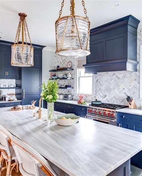 30 Inspiring Blue Kitchen Cabinet Ideas For Your Next Renovation