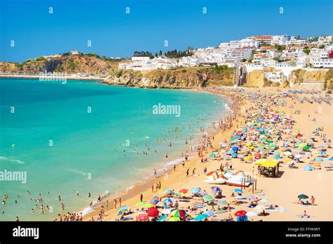 Albufeira Beach Algarve Coast Portugal Stock Photo Alamy