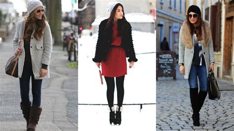 Modern And Fashionable Winter Street Style Outfits Youtube