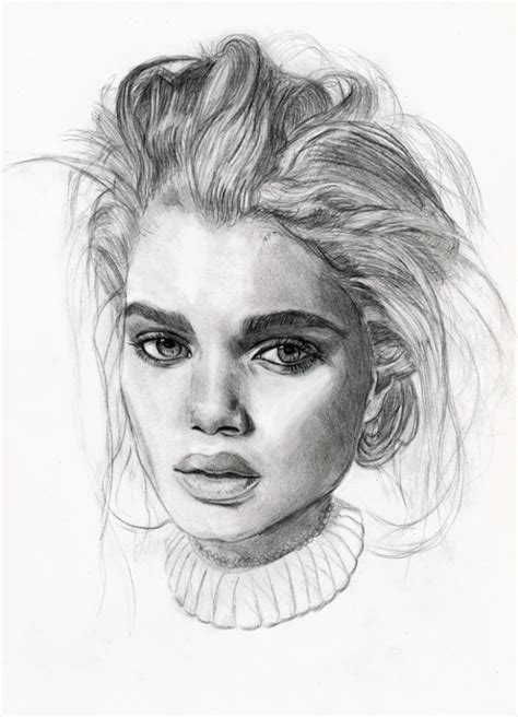 Zeichnungen Von Gesichtern Mit Bleistift Einfach