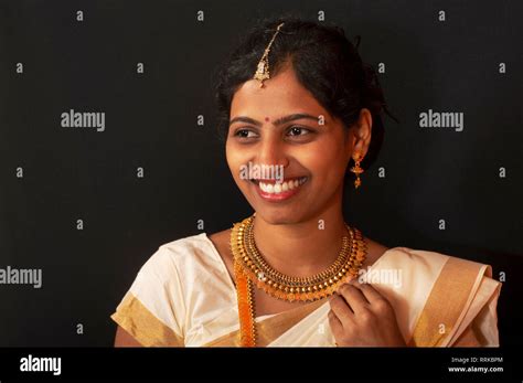 Woman In Traditional Kerala Dress Hi Res Stock Photography And Images