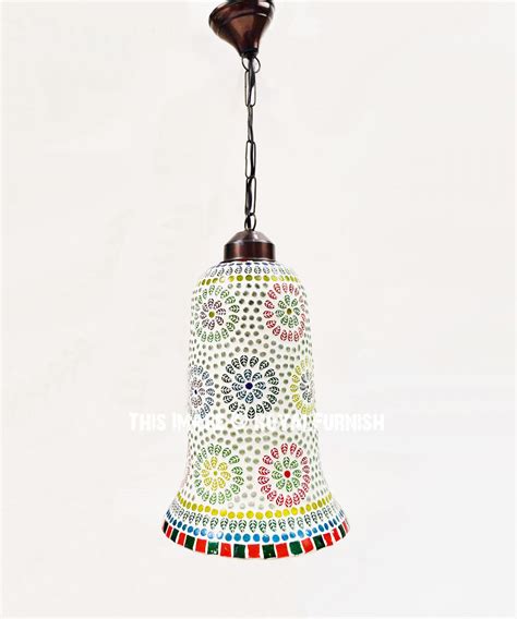 Antique Glass Art Work Turkish Mosaic Pendant Lamp Light X