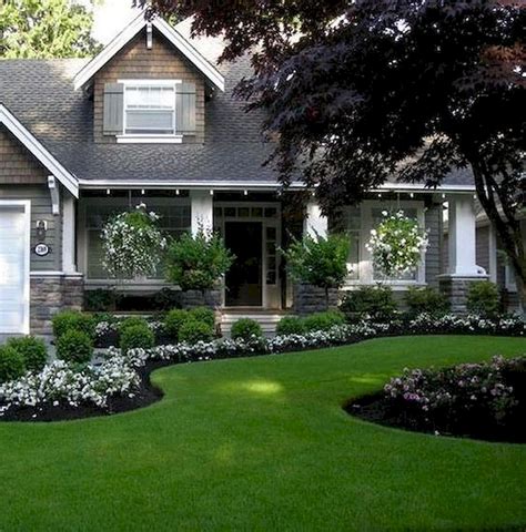 60 Beautiful Front Yards And Backyard Evergreen Garden Design Ideas 9