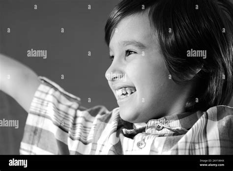 Closeup Portrait Of Kid Stock Photo Alamy