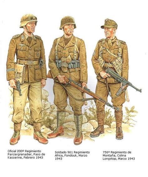 Afrikakorps 1941 1943 1 Offizier 200 Regiment Panzergrenadieren