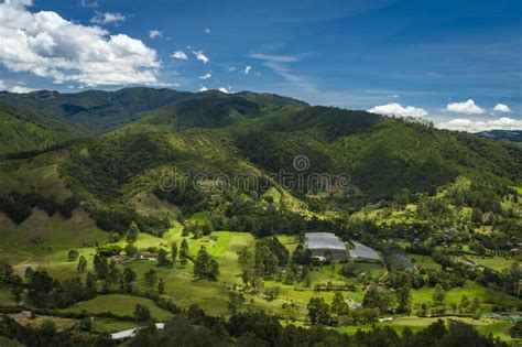 Colombian Landscapes Green Mountains In Colombia Latin America Stock
