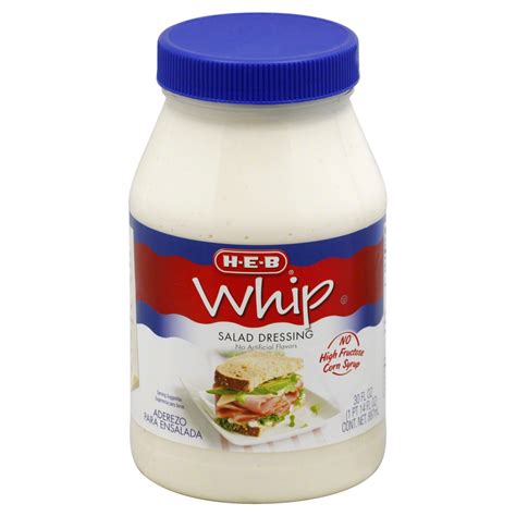 H E B Whip Salad Dressing Shop Mayonnaise And Spreads At H E B