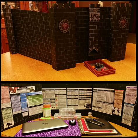 Dungeon Master Screen Large Made From Black Posterboard Msfortune