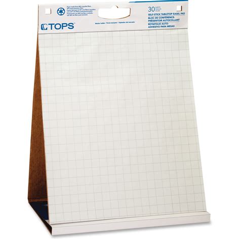 Tops Flip Chart Pad 30 Sheets Printed Grid White Paper 1