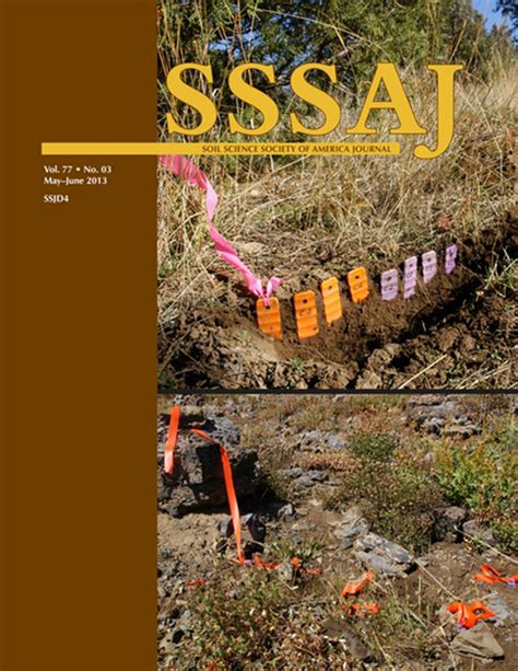 Soil Science Society Of America Journal Vol 77 No 3