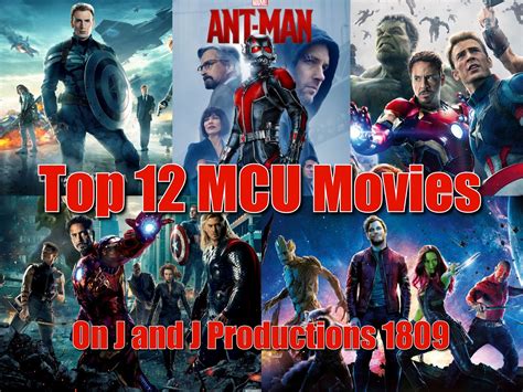 J And J Productions Top 12 Marvel Cinematic Universe Movies Part 1