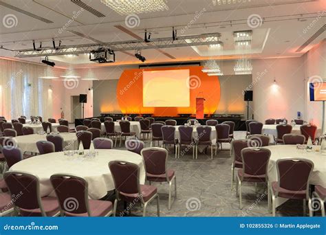 Conference Room With Stage Stock Photo Image Of Hotel 102855326