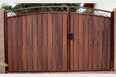 Wrought iron gates iron gate colour design. Iron & Wood Gate Examples | Sun King Fencing & Gates