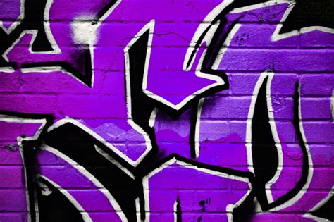 Purple Graffiti Decoration Murale And Papier Peint Photo Photowall