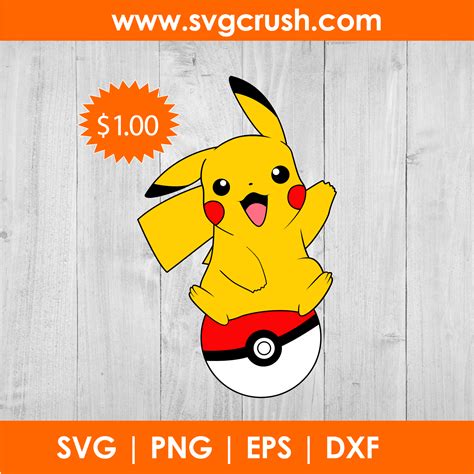 Pikachu Layered Svg