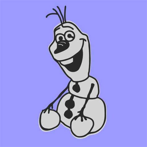 festive olaf from frozen dxf readytocut vector art for cnc free dxf files