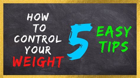 How To Control Your Weight These 5 Easy Tips Can Control Your Weight