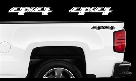 Product 2x 2014 2017 Chevy 4x4 Decals Silverado Gmc Sierra Truck Bed