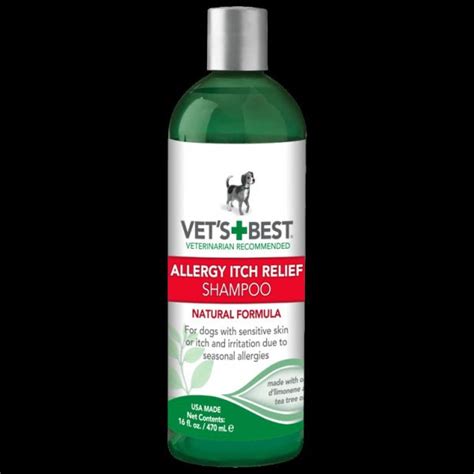 Vets Best Allergy Itch Relief Shampoo 16oz Natural Pet Foods