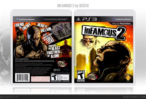 Infamous 2 Playstation 3 Box Art Cover By Hesit8