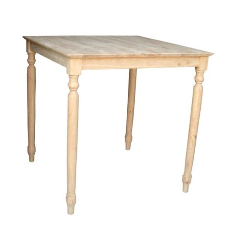 Maybe you would like to learn more about one of these? Unfinished Square 36-inch Counter Height Turned Leg Dining ...