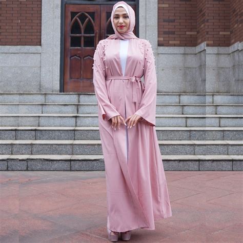 2018 Abaya Muslim Dress Dubai Eid Islamic Kaftan Abayas For Women