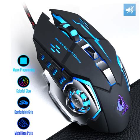 Profession Wired Gaming Mouse 7 Buttons 4000 Dpi Led Optical Usb