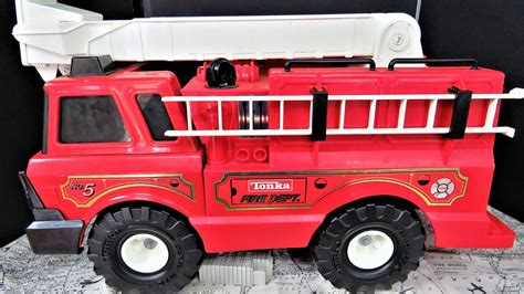 Vintage Tonka Red 5 Fire Truck Vintage Push And Pull Toys Vintage
