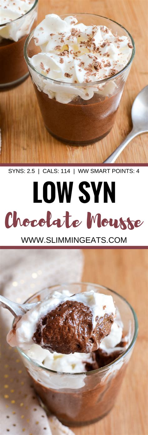 Slimming Eats Low Syn Chocolate Mousse Gluten Free Dairy Free