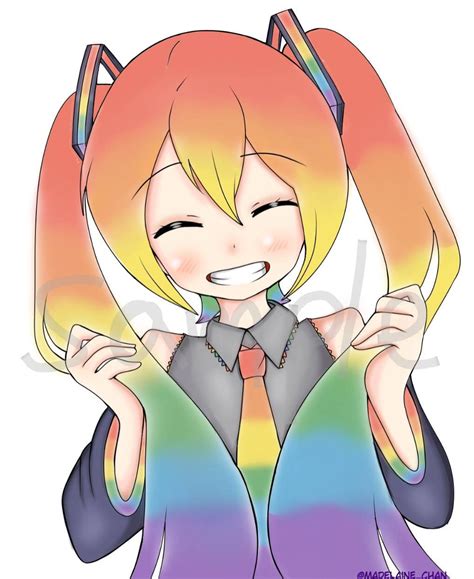 Hatsune Miku Pride Sticker Etsy