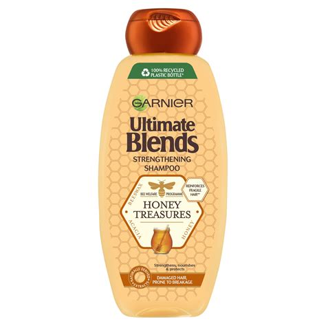 Garnier Ultimate Blends Honey Treasures Strengthening Shampoo 360ml