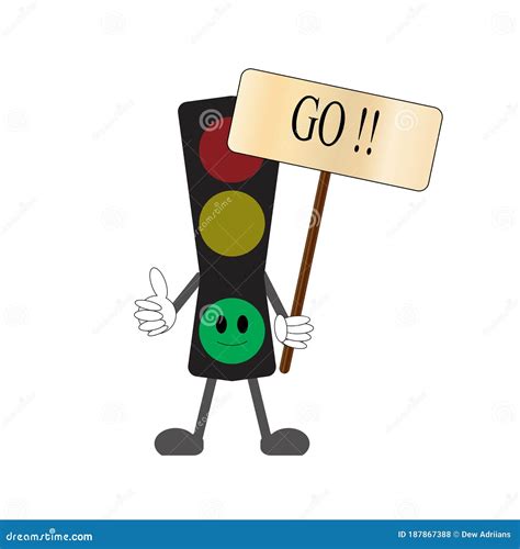 Animated Traffic Light Green Stock Vector Illustration Of Stop