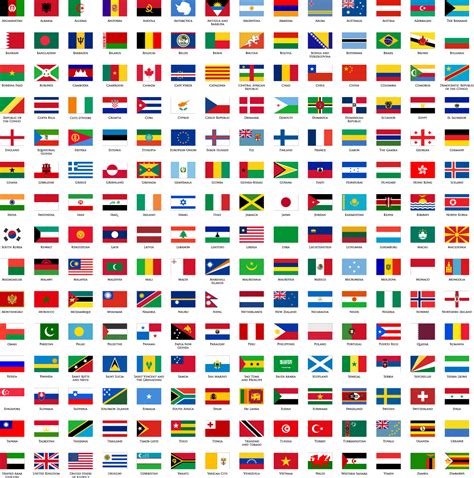Printable World Flags Map Pictures