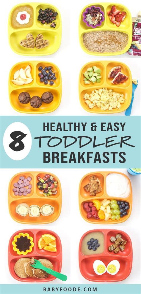 8 Toddler Breakfasts Easy Healthy Baby Foode In 2020 Healthy