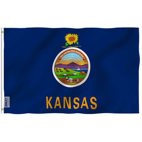 Fly Breeze 3x5 Foot Kansas State Flag Anley Flags