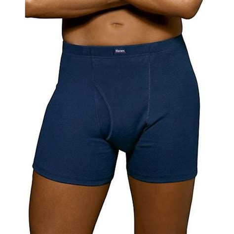 Hanes Mens Comfortblend No Ride Up Boxer Briefs With Comfortsoft
